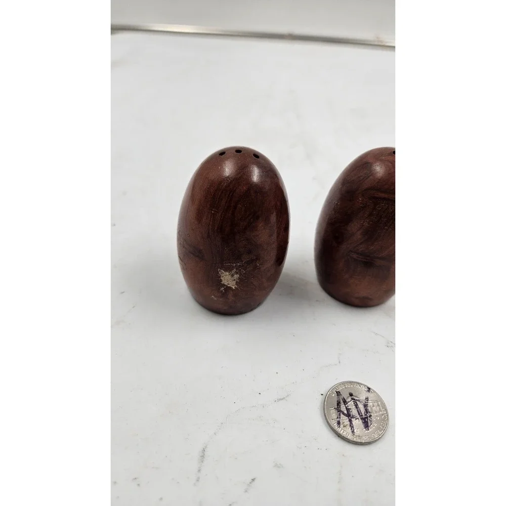 Vintage California Redwood Salt & Pepper Shakers 2